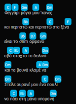 Chords for greek bouzouki